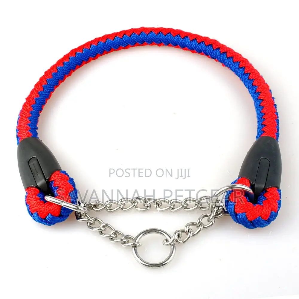 Braided Rope Half Chain Choke Collar