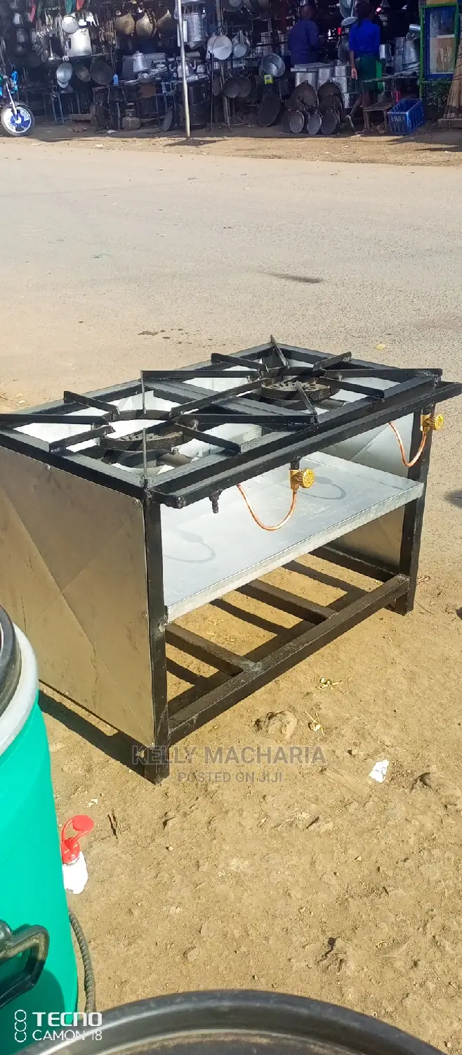 Commercial Two Burner Gas Grill Jikos