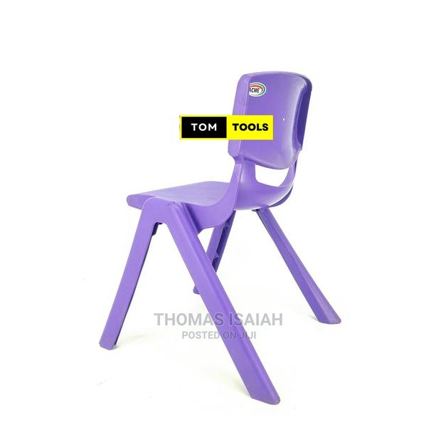 Purple Molded Heavy Duty Stackable Kids Chair - thumbnail 4