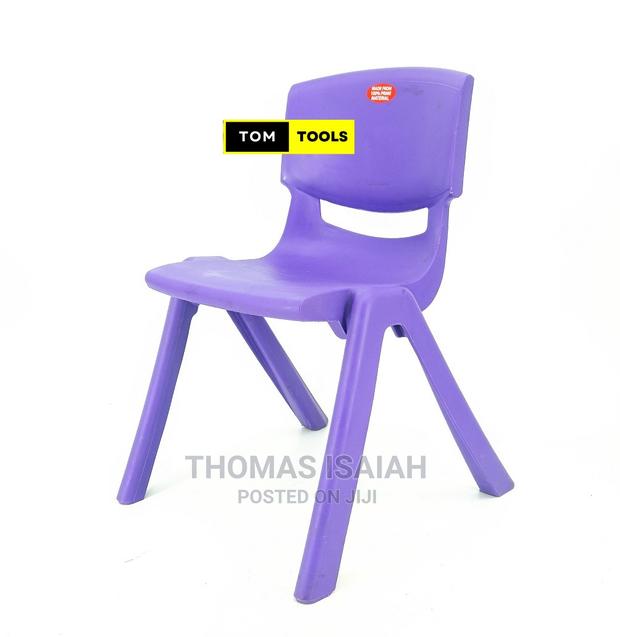 Purple Molded Heavy Duty Stackable Kids Chair - main view