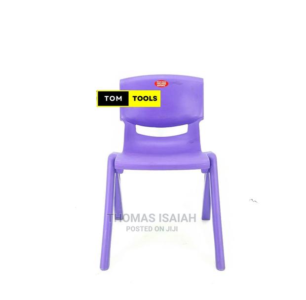 Purple Molded Heavy Duty Stackable Kids Chair - thumbnail 3