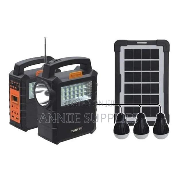 Gd Lights With FM With 3lights/Usb Mini Solar 10hrs Light - main view