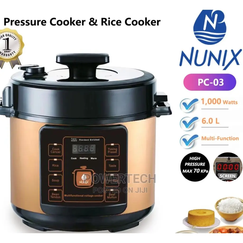 Nunix Multi-Functional Electric Pressure Cooker 6l PC-03