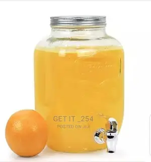 Glass Dispenser With Tap and Stand