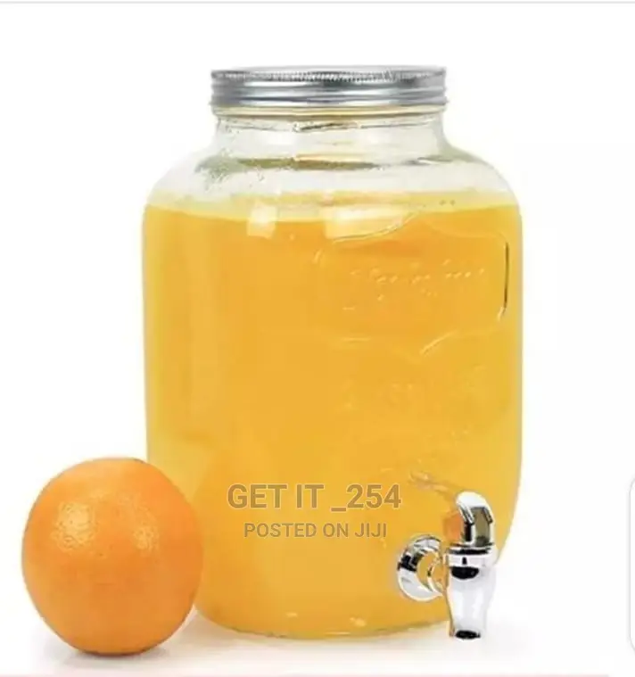 Glass Dispenser With Tap and Stand