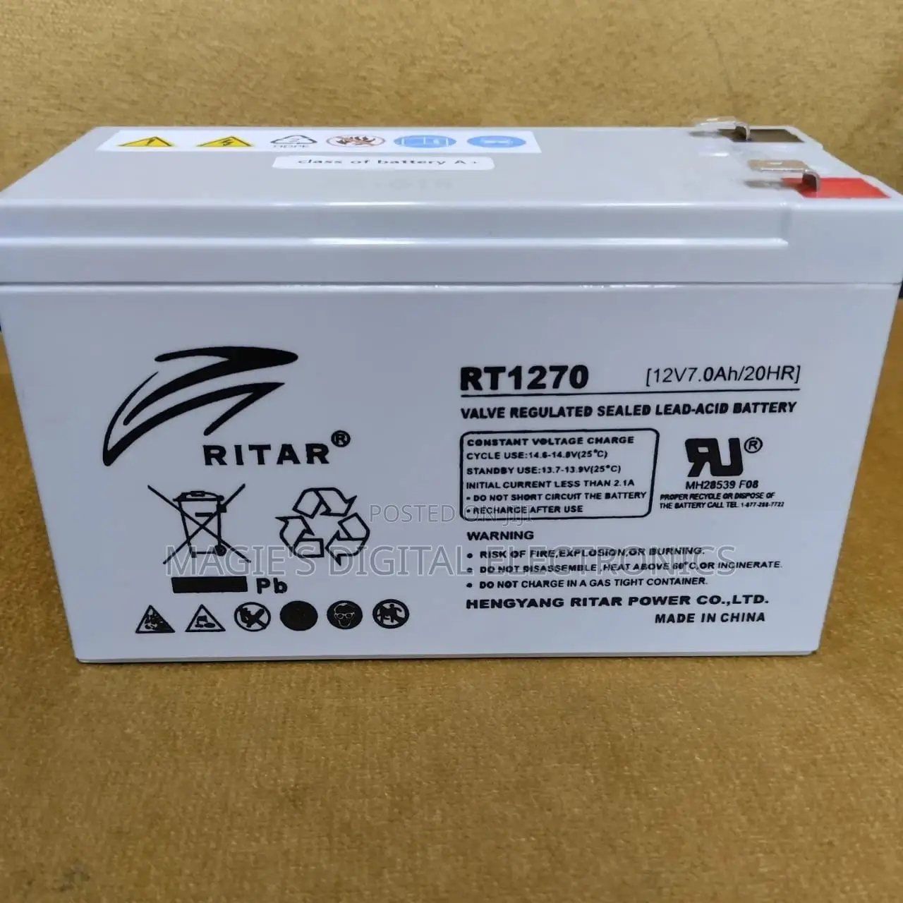 Ritar Battery 12v 7ah 20hrs