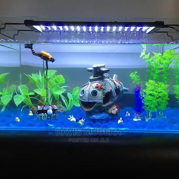 Floating Treasure Chest Diver Aquarium Decoration - thumbnail 3