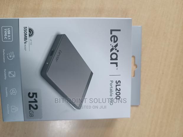 Lexar 512gb SSD External Portable SSD (Upto 550mbps) - main view