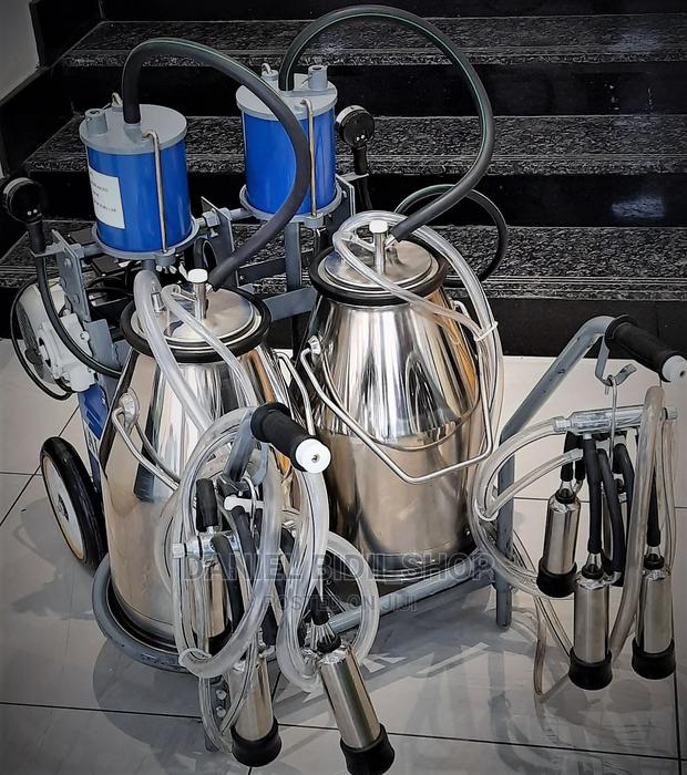 Complete Portable Milking Machine Double Barrel - main view
