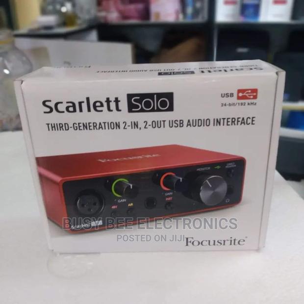 1 Channel Scarlet Soundcard - main view