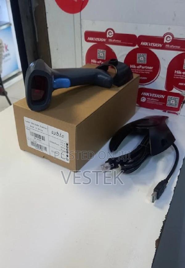 Top Choice Syble Laser Wired Barcode Scanner With Stand 2d