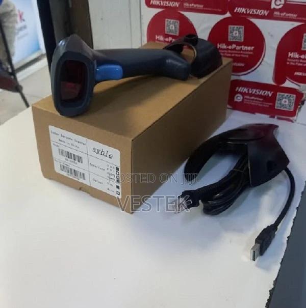 Usb Wired Syble 2D Laser Barcode Scanner With Stand - main view