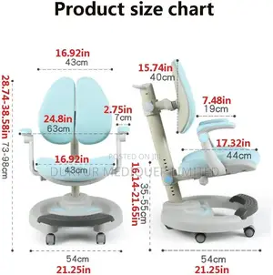 Ergonomic Children's Study/ Learning Chair Adjustable Height