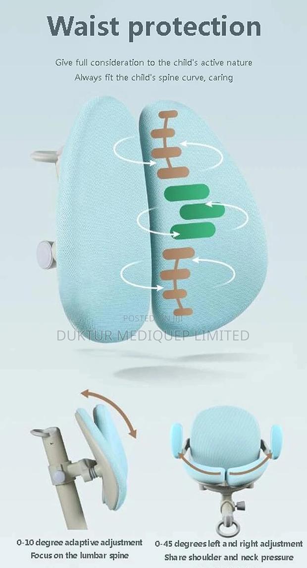 Ergonomic Children's Study/ Learning Chair Adjustable Height - thumbnail 4