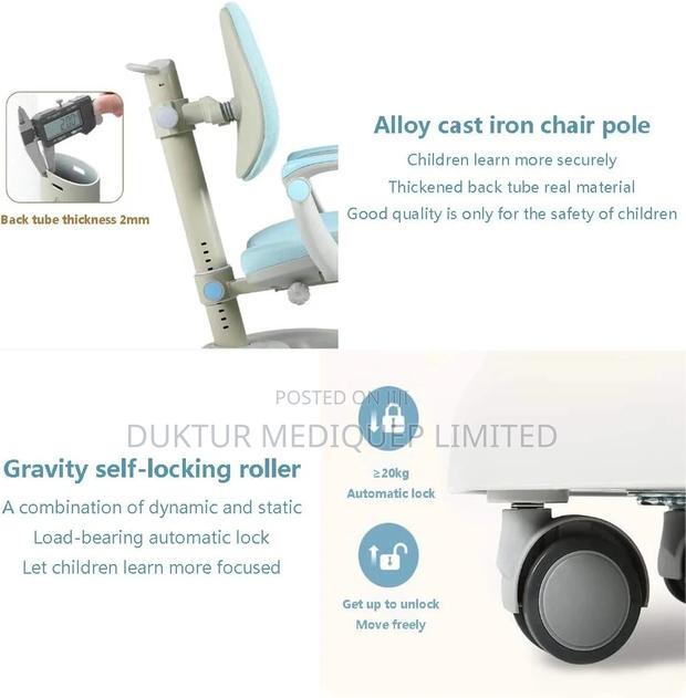 Ergonomic Children's Study/ Learning Chair Adjustable Height - thumbnail 5