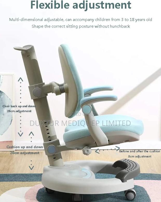 Ergonomic Children's Study/ Learning Chair Adjustable Height - thumbnail 6