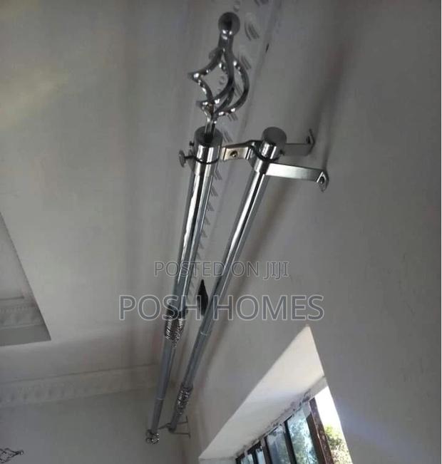 2M Extendable Double Metal Curtain Rods