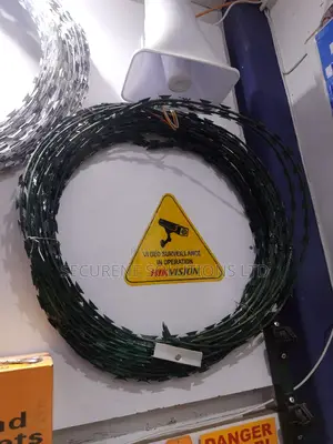Razor Wire Green PVC Coated