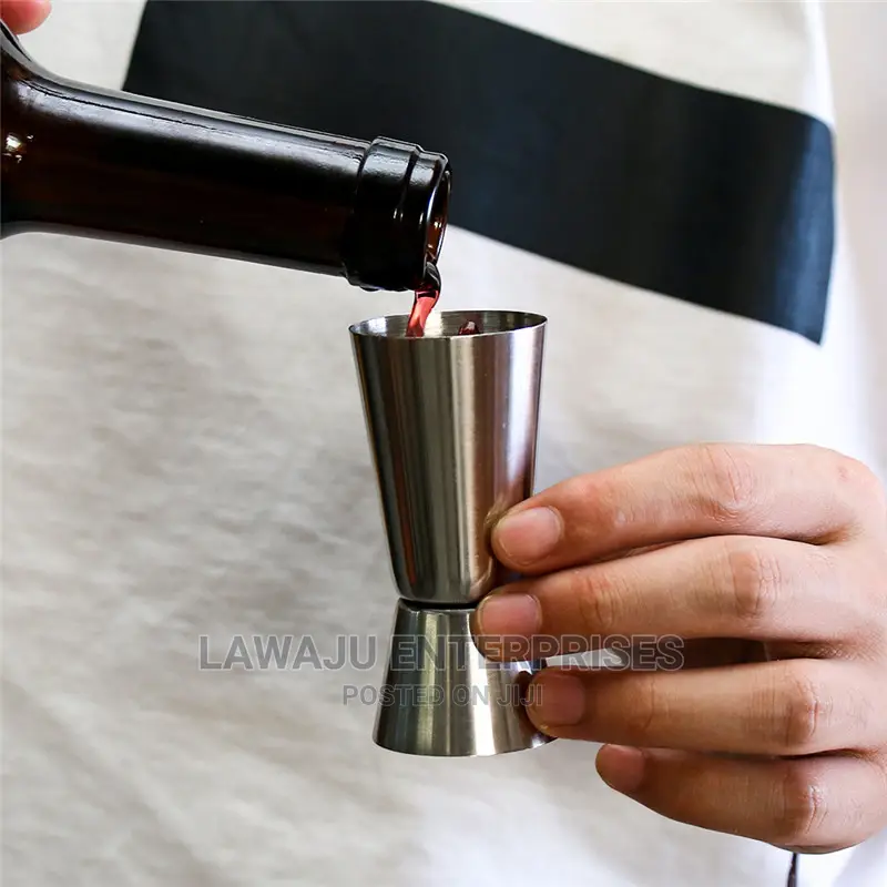 2in1 30/60ml Stainless Steel Peg /Tot Measure