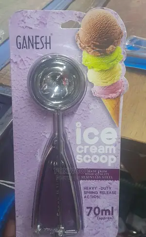 Ganesh Stainless Steel Ice Cream Scoop Approx 70ml