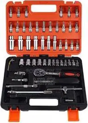 53pcs Combination Tool Box Ratchet Wrench Set Car Repair