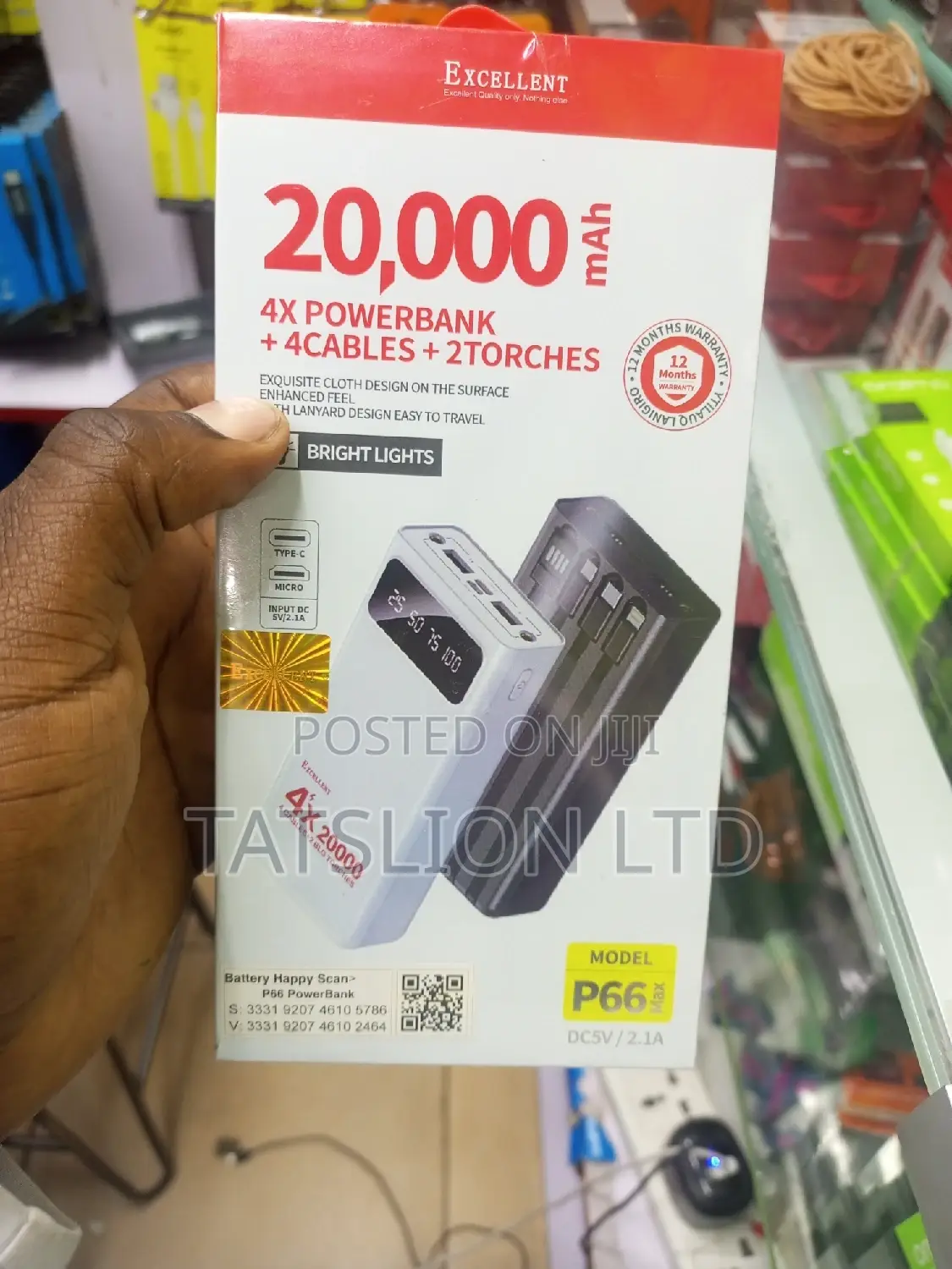 Excellent Power Bank 20000 Mah