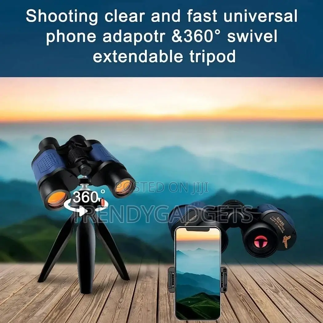60 by 60 Full Optical Glass Binoculars