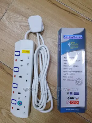 JSB Extension 4 Ports 3 Metres With Surge Protector
