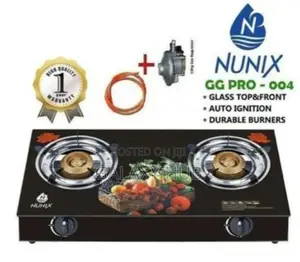 Nunix Glass Top Double Burner