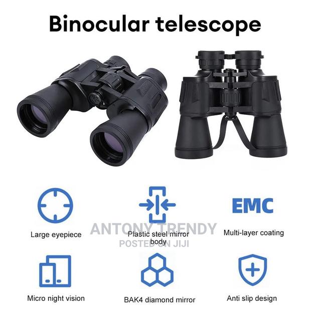 Waterproof Binocular BAK4 Prism FMC Lens 60 by 60