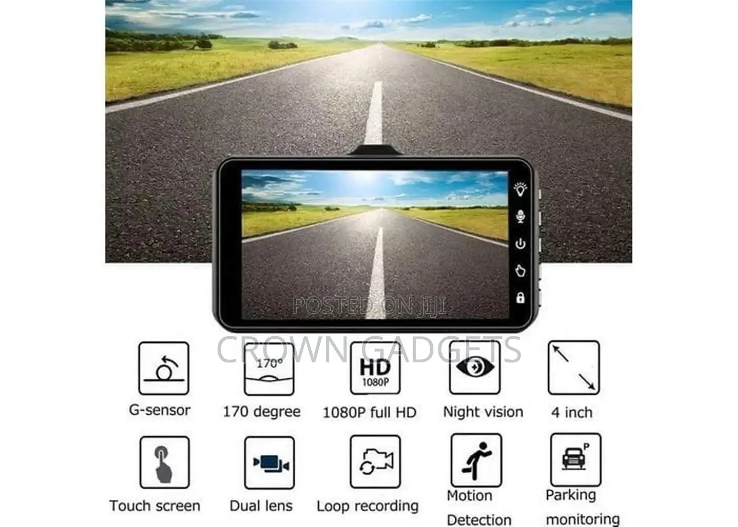 Moonfully Dual Lens Vehicle Blackbox DVR