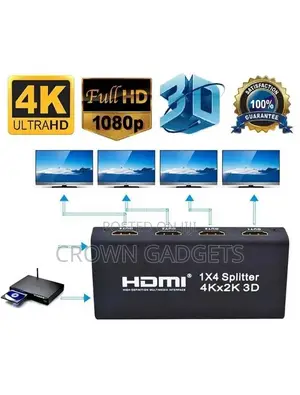 Generic 3D * 1080P 1X2 1 in 2 Out HDMI Splitter