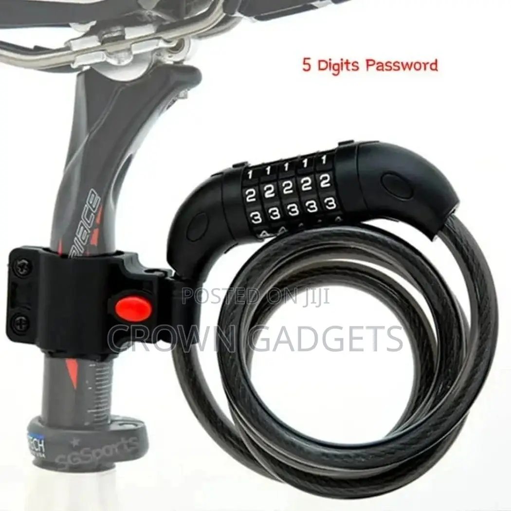 Coiling Combination Cable Bike Lock