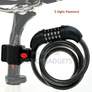 Coiling Combination Cable Bike Lock