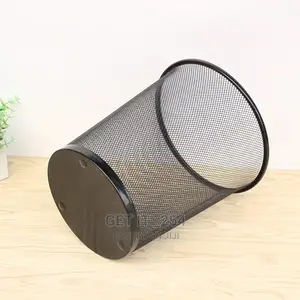 10ltr Black Circular Waste Bin