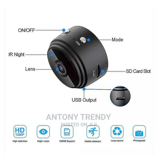 Wifi Wireless Hidden Camera A9 Mini Cctv - main view