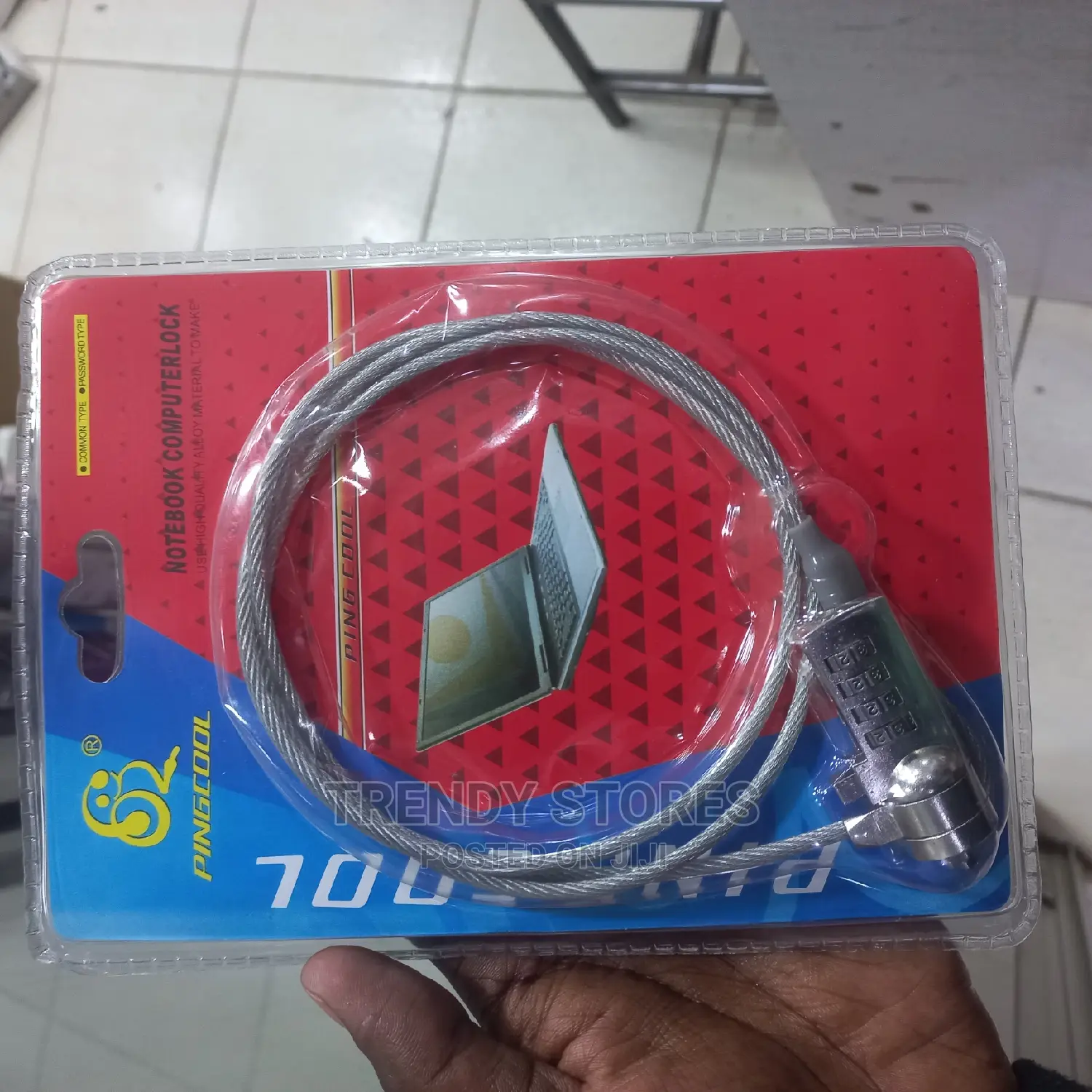 Combination Security Cable Lock For Laptop Notebook