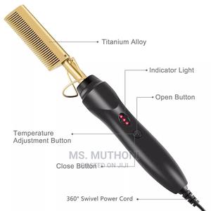 *Electrical Hair Straightening Curling Hot Comb* - main view
