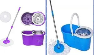 Magic Spinning Mop With Metallic Spinner Rotates  360-degre