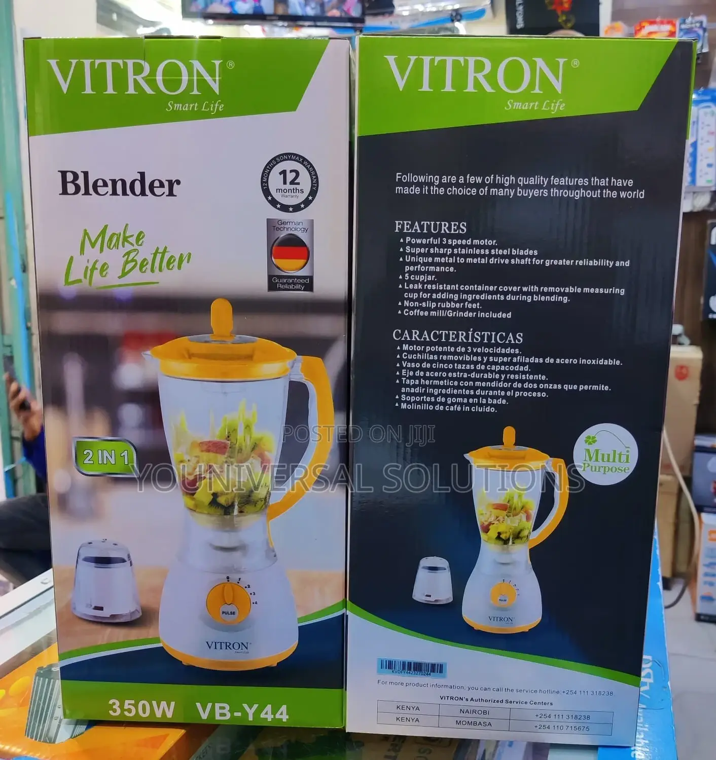 Vitron Blender With Grinder Vb Y44