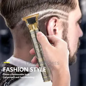 Vintage Rechargeable Metal Hair Clipper Gold