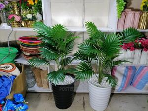 Artificial Palm Tree With Big Plastic Vase - thumbnail 2
