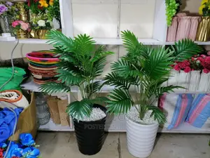 Artificial Palm Tree With Big Plastic Vase