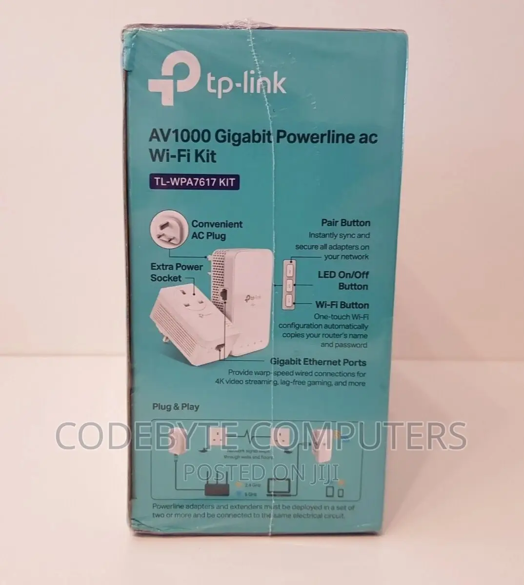 Tp-Link AC750 AV1000 Gigabit Powerline Ac Wi-Fi Kit