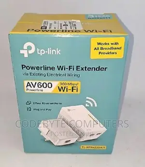 Tp-Link 300mbps AV600 Wi-Fi Powerline Extender Starter Kit T