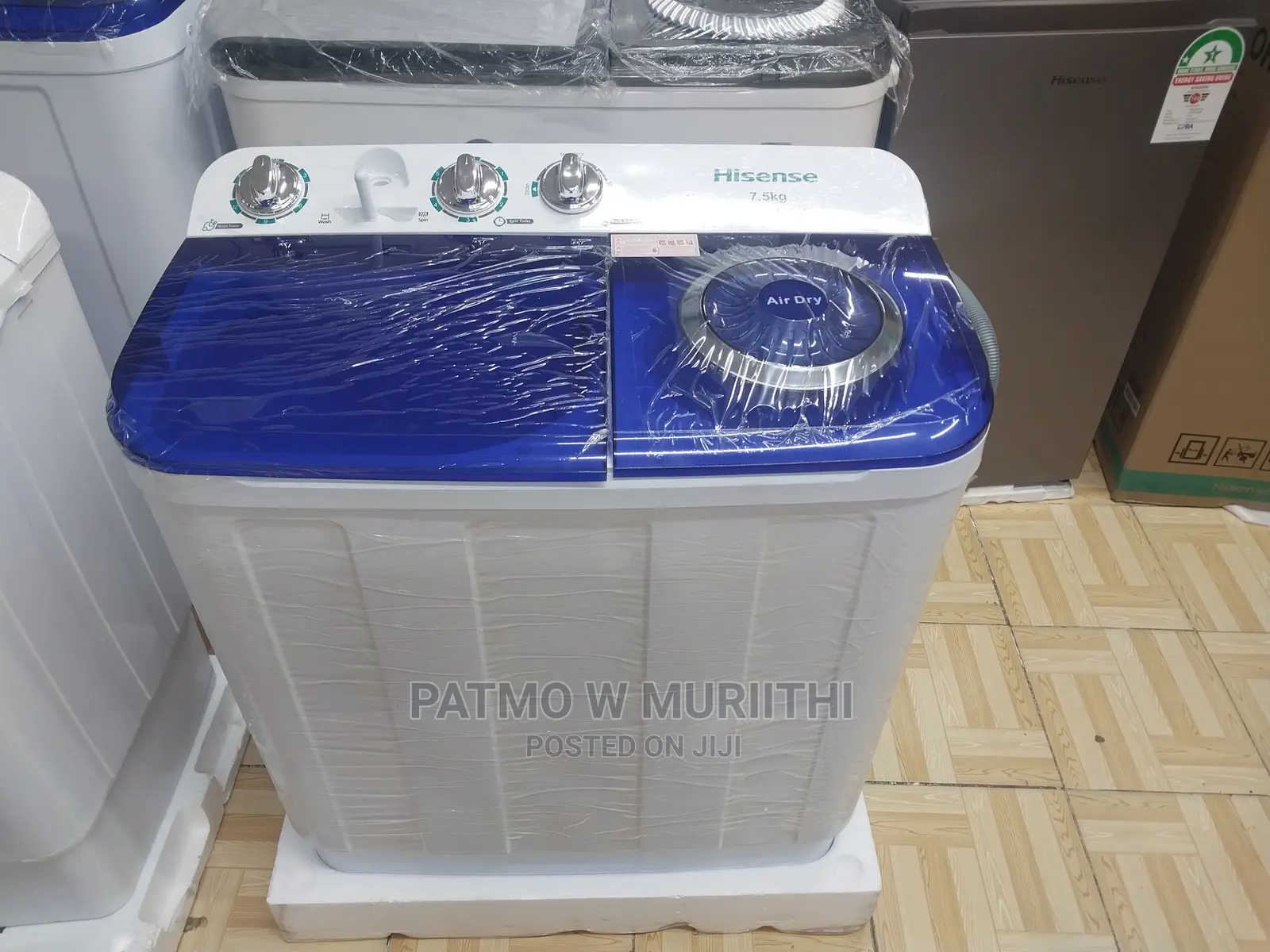 Hisense 7.5kg Wsqb753w Twin-Tub Washing Machine White