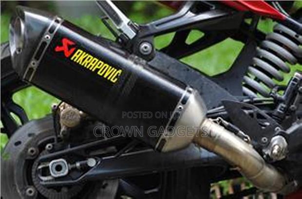 [Black]Universal Motorcycle Akrapovic Exhaust - main view