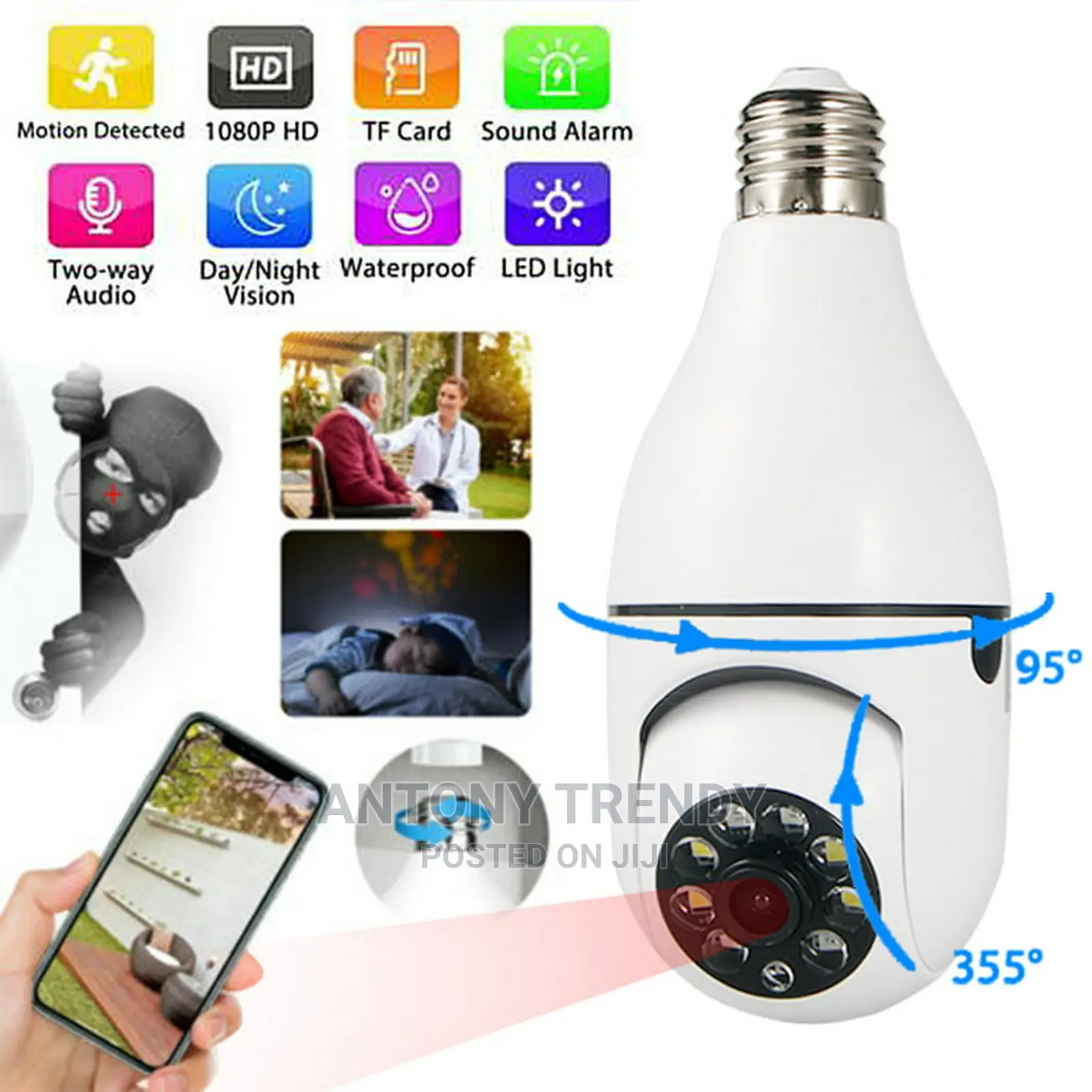 Wireless Wifi Panorama Home Security Smart Camera