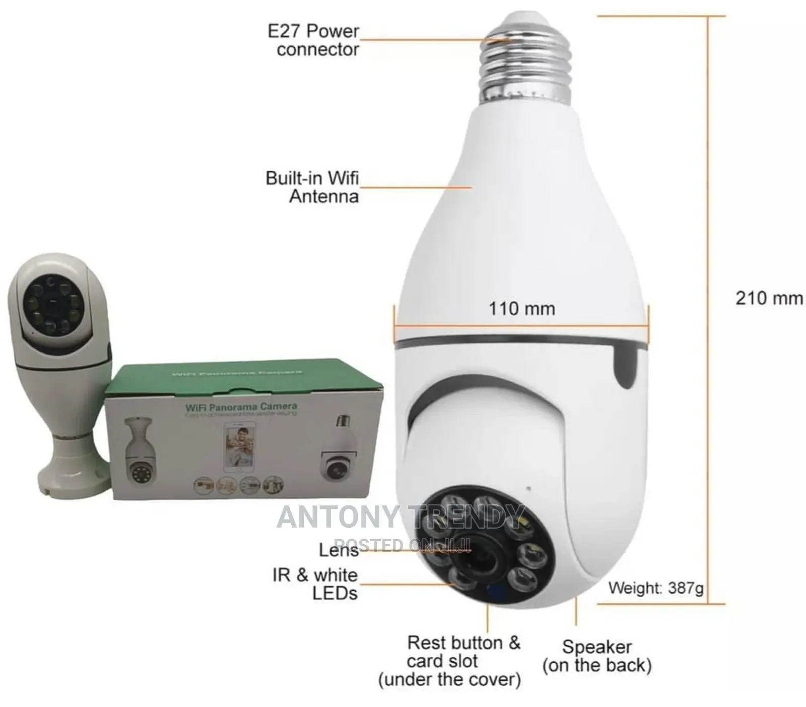 Panorama Home Security Smart Camera