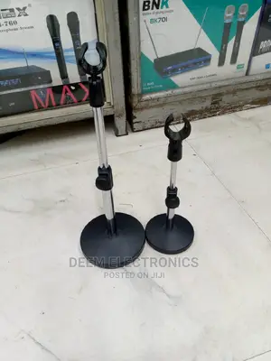 Desk/Table Microphone Stand ( Silver)